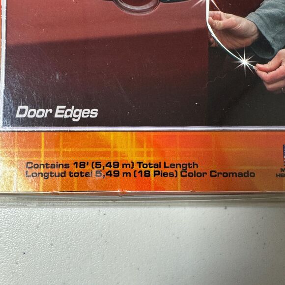 NWT Chrome Car Trim Cowles Flexible 18 Ft Auto Edge Molding Protection DIY Drive - Picture 3 of 5